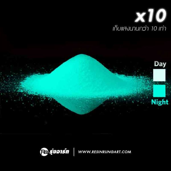 ผงเรืองแสง - สีฟ้า (X10)
